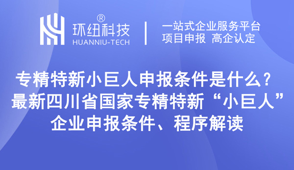 国家级专精特新小巨人企业申报