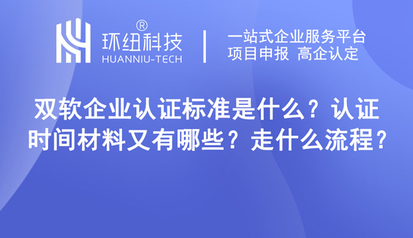 双软企业认证标准是什么