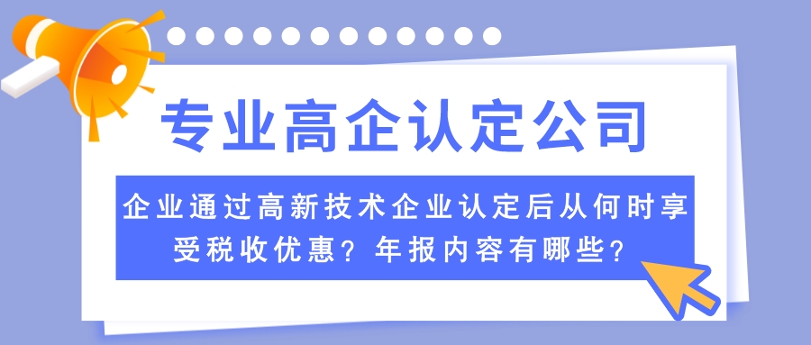 高新技术企业年报