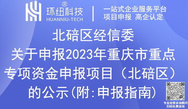 北碚区工业和信息化专项资金项目名单