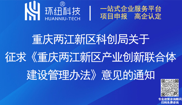 重庆两江新区产业创新联合体建设管理办法